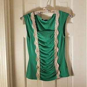 Green Sleeveless Top